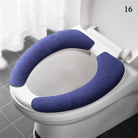 Bathroom Toilet Seat Pad Closestool Warmer Soft Cushion Cover Mat Cover