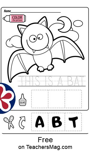 Bat Worksheets | TeachersMag.com