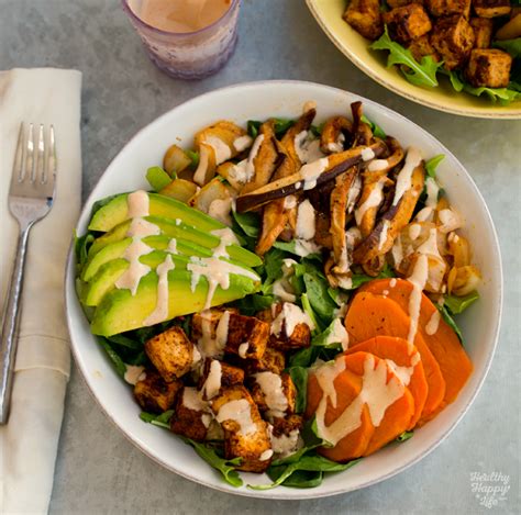 Chipotle Maple Sweet Potato Tofu Bowl Vegan Recipe