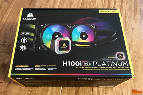 Corsair Hydro H100i RGB Platinum CPU Cooler Review - Legit Reviews