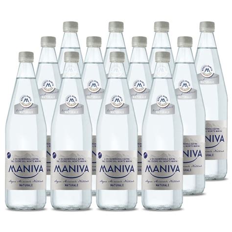 Acqua Maniva Lt X Var Naturale Vetro A Rendere Alcalina Ph