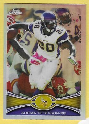 2012 Topps Chrome Adrian Peterson Vikings Refractor EBay