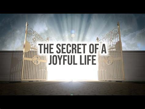 The Secret To A Joyful Life Luke By Pastor Dan Walker Messages