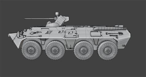 BTR 80 Russian APC - 3D Model by luisbcompany