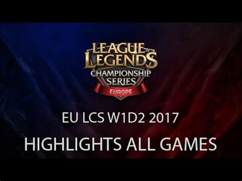 Misfits Vs Giants UOL Vs Vitality Highlights EU LCS Spring 2017 Week