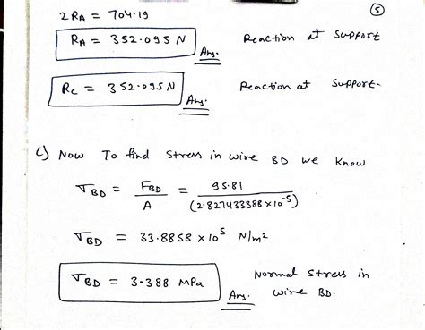 Solved The Simply Supported Rod ABC And The Supporting Wire BD Are