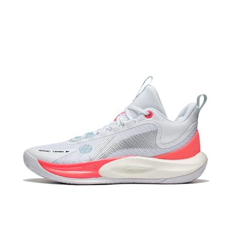 Li-Ning Sonic Team Professional Basketball Shoes White /Pink – LiNing ...