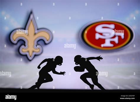 New Orleans Saints Vs San Francisco 49ers Nfl Match Poster Two