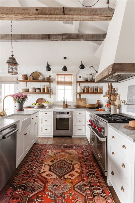 Add Warmth with Farmhouse Kitchen Rugs - Quiet Minimal