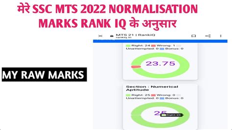 My Ssc Mts Normalisation Marks In Rank Iq Ssc Mts Expected Cut Off