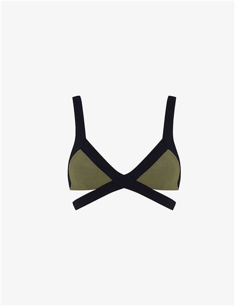 Agent Provocateur Mazzy Two Tone Bikini Top Shopstyle