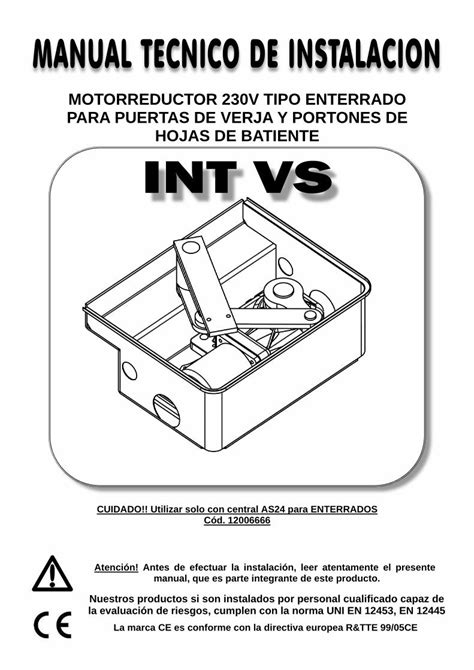 PDF MOTORREDUCTOR 230V TIPO ENTERRADO PARA Potencia Del Motor