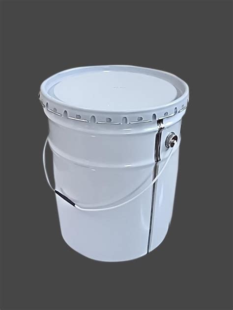 Plain Round Metal Paint Bucket Container, Size: 10 Inch (diameter) at ...