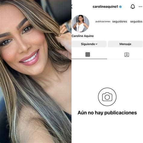 Caroline Aquino Desactiva Su Cuenta De Instagram