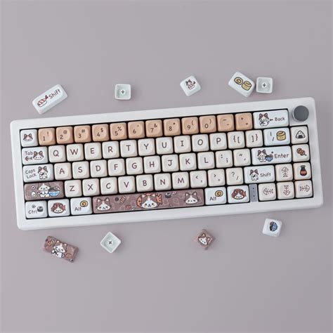 Mua Pbt Keycaps 143 Keys Cute Keycaps Dye Sublimation Kitty Cat Keycaps Set Moa Profile Custom