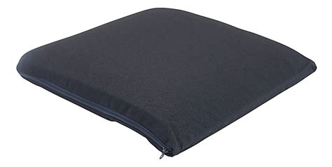 Master Memory Foam Seat Cushion 17 H x 17 12 W x 2 34 D Black - Office Depot