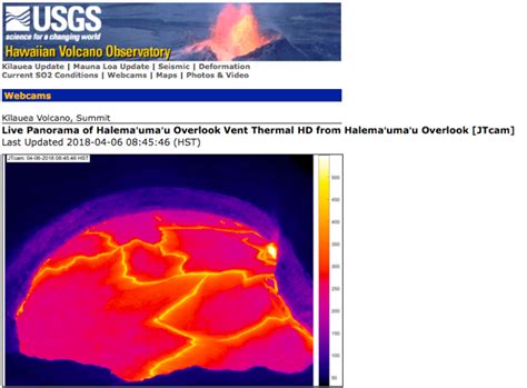 USGS webcam footage of Kilauea Volcano eruption on Hawaii Island | Maui ...