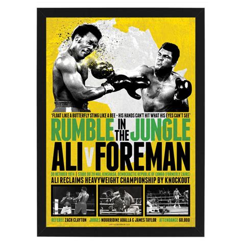 Boxing - Rumble in the Jungle Ali vs Foreman Framed Poster | Taylormade ...