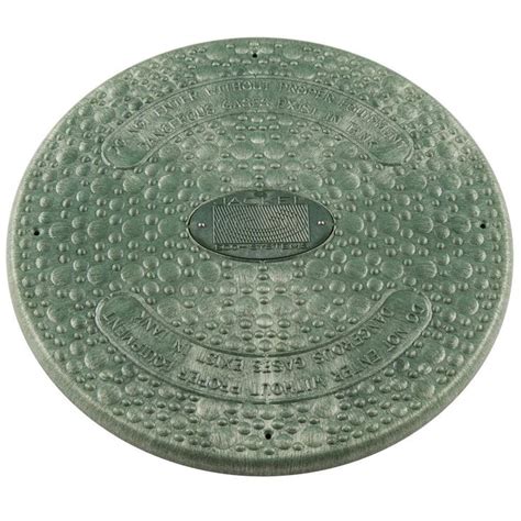 JACKEL 18 in. Green Septic Tank Riser Cover SFRC18G - The Home Depot ...