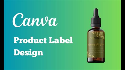 Canva Product Design Canva Bottle Label Design YouTube