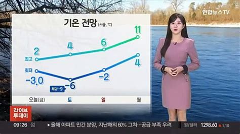 날씨 영하권 추위 속 곳곳 한파특보충청·호남 눈 동영상 Dailymotion