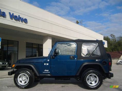 2004 Patriot Blue Pearl Jeep Wrangler X 4x4 2828713 Photo 6