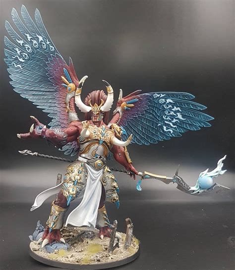 Magnus Daemon Primarch Of Tzeentch Custom Painted Miniature Warhammer