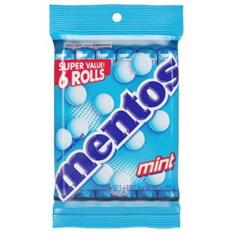 Mentos Chewy Mint Flavored Candy Rolls, 6 ct - Fred Meyer