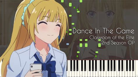 [full] Dance In The Game Zaq Classroom Of The Elite 2nd Season Op Piano [synthesia] Chords