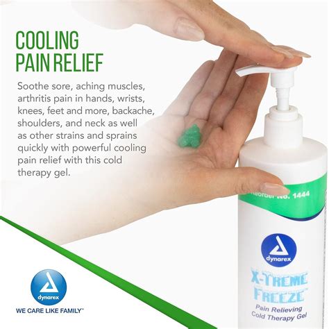 Dynarex X Treme Freeze Pain Relieving Cold Therapy Gel Fast Acting Pain