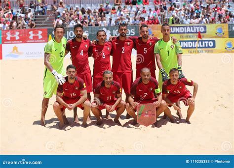 Beach Soccer Mundialito Portuguese Team Editorial Stock Photo Image