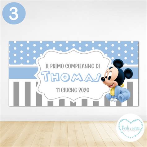 TOPOLINO BABY Backdrop Digitale Perle Di Carta