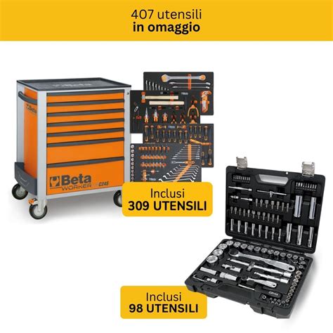 Cassettiera BW 2400S 7 E M Con 7 Cassetti E 309 Utensili Inclusi