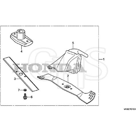 Honda HRG416C1 SKEH Mulching Kit Diagram GHS