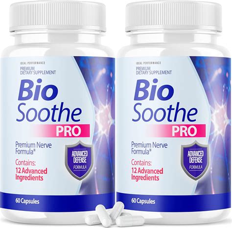 2 Pack Biosoothe Pro Neuropathy Treatment Capsule For Nerve Pain