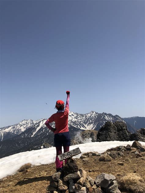 快晴の焼岳南峰🌋 やっさぁんさんの槍ヶ岳・穂高岳・上高地の活動データ Yamap ヤマップ