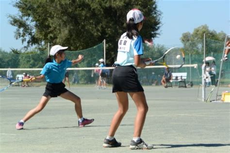 【ソフトテニス】中学生女子の部優勝は大野華稟・大竹咲来下田中ペア