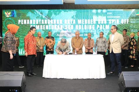 Holding Perkebunan Bentuk Sub Holding Palmco Dan Supportingco