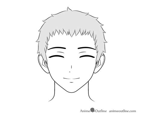 How To Draw Male Anime Characters ~ How To Draw Anime Male Hair Step By