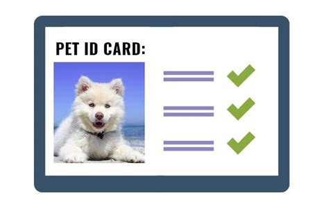 Printable Pet Id Card Template