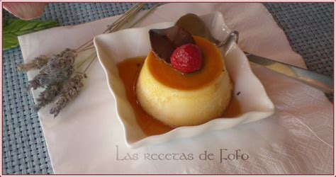 Las Recetas De Fófo Flan Corazón De Bombón