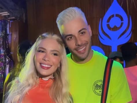 Karoline Lima e Gui Araújo curtem festa em Noronha juntos em meio a