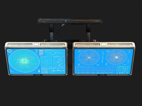 Bilim Kurgu Monit Rleri D K Poli D Model Fbx Max Obj