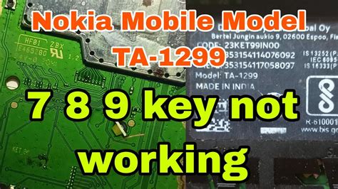 Nokia Keypad Not Working Solution Youtube