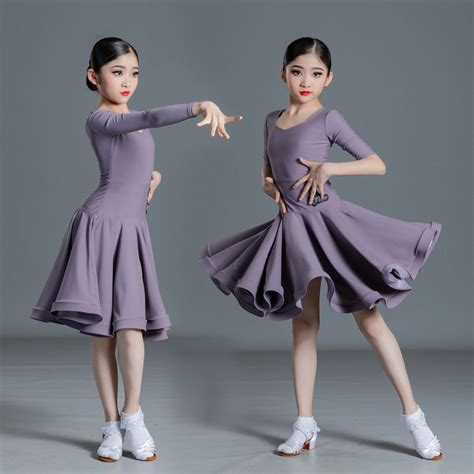 girls latin ballroom dance dresses kids children cha cha salsa dance