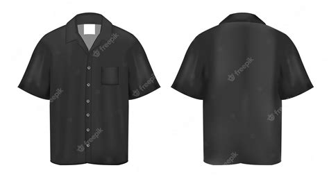 Premium Vector | Black Polo shirt isolated