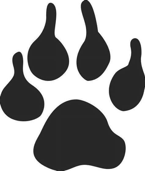 4 25in X 5in Black Die Cut Paw Print Bumper Sticker Vinyl Car Window