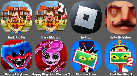 Dark Riddle Dark Riddle 2 Roblox Hello Neighbor Poppy Playtime Poppy