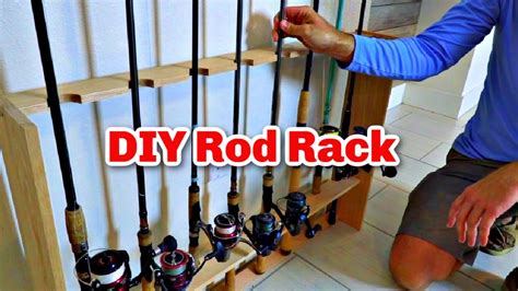 How To Make Your Own Fishing Diy Rod Rack Step By Step Youtube