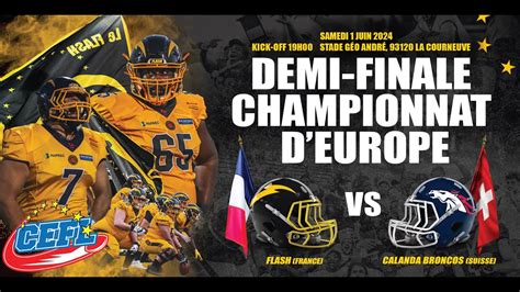 CEFL 2024 Demi Finale Flash Vs Calanda Broncos YouTube